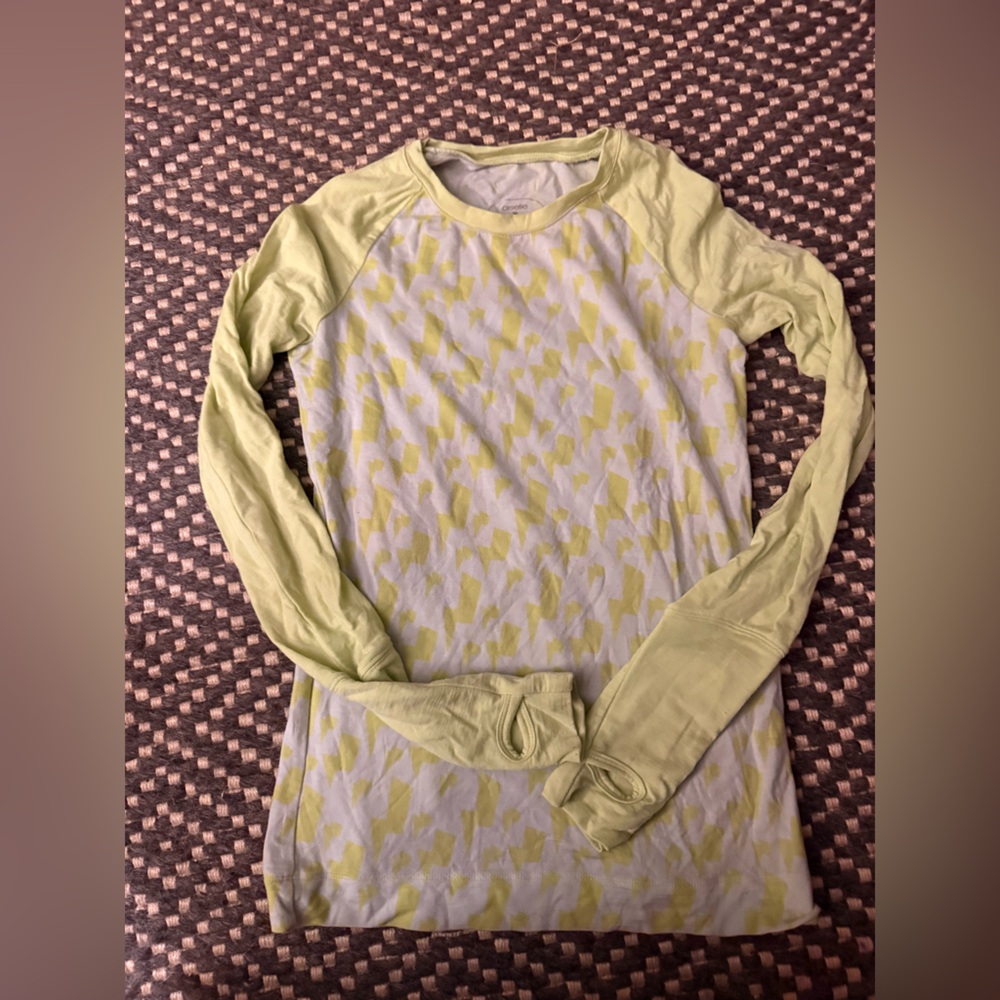 Oiselle Wazzie Stretch Merino Wool Women's Wool Long Sleeve Base Layer Size 2